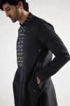 Black Cotton Mirror Kurta Set