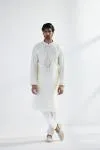 Off-white Cotton Mirror Kurta Set