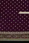 Brinjal purple Georgette Sequin saree