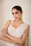 Dove White Garara Saree Set