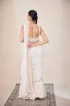 Dove White Garara Saree Set