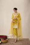 Mustard Yellow Sharara Set