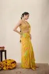 Sunflower Yellow Drape Saree