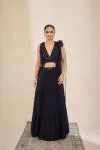 Galaxy Black Lehenga Set