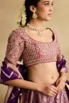 Purple Banarasi Lehenga Set