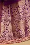 Purple Banarasi Lehenga Set