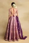 Purple Banarasi Lehenga Set