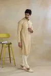 Beige Silk Kurta Set