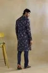 Midnight Blue Silk Kurta Set