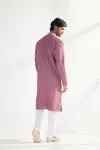 Onion Pink Chanderi Cotton Kurta Set