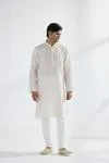 Cream Linen Kurta Chudidar Set