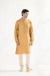 Honey Mustard Cotton Kurta Set