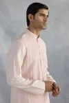Powder Pink Cotton Kurta Set