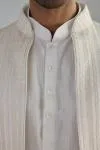 Ivory Silk Jacket Set