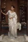 Silver Kanjivaram Silk Tissue Saree