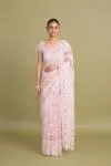 Blush Pink Net Saree