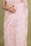 Blush Pink Net Saree