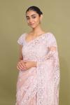 Blush Pink Net Saree