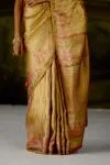 Champagne Gold Tissue Silk Saree