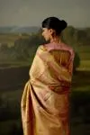 Champagne Gold Tissue Silk Saree