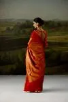 Red And Gold Tissue Silk Saree