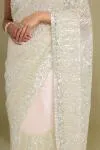 Coconut Sand Net Saree