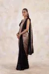 Dark Taupe Chiffon Saree