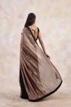 Dark Taupe Chiffon Saree