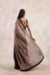 Dark Taupe Chiffon Saree