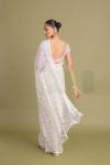 Sheer Net White Saree 