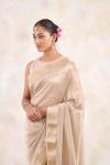 Almond Creme Tissue Silk Saree 