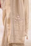 Almond Creme Tissue Silk Saree 