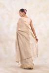 Almond Creme Tissue Silk Saree 