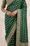 Olive Green Silk Saree