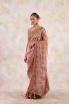 Dusty Coral Tissue Silk Saree