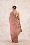 Dusty Coral Tissue Silk Saree