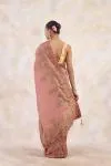Dusty Coral Tissue Silk Saree