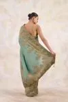 Sage Green Tissue Silk Saree