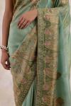 Sage Green Tissue Silk Saree