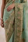 Sage Green Tissue Silk Saree
