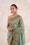 Sage Green Tissue Silk Saree