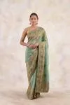 Sage Green Tissue Silk Saree
