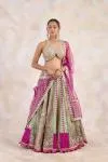 Multicolor Banarasi Silk Lehenga Set