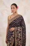 Topaz Purple Georgette Saree