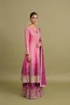Deep Plum Sharara Set