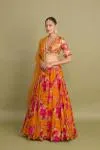 Amber Orange Lehenga Set