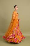 Amber Orange Lehenga Set 