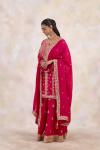 Cranberry Red Sharara  Set