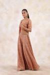 Brick-Red Sharara Set 