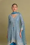 Peacock Blue Sharara Set